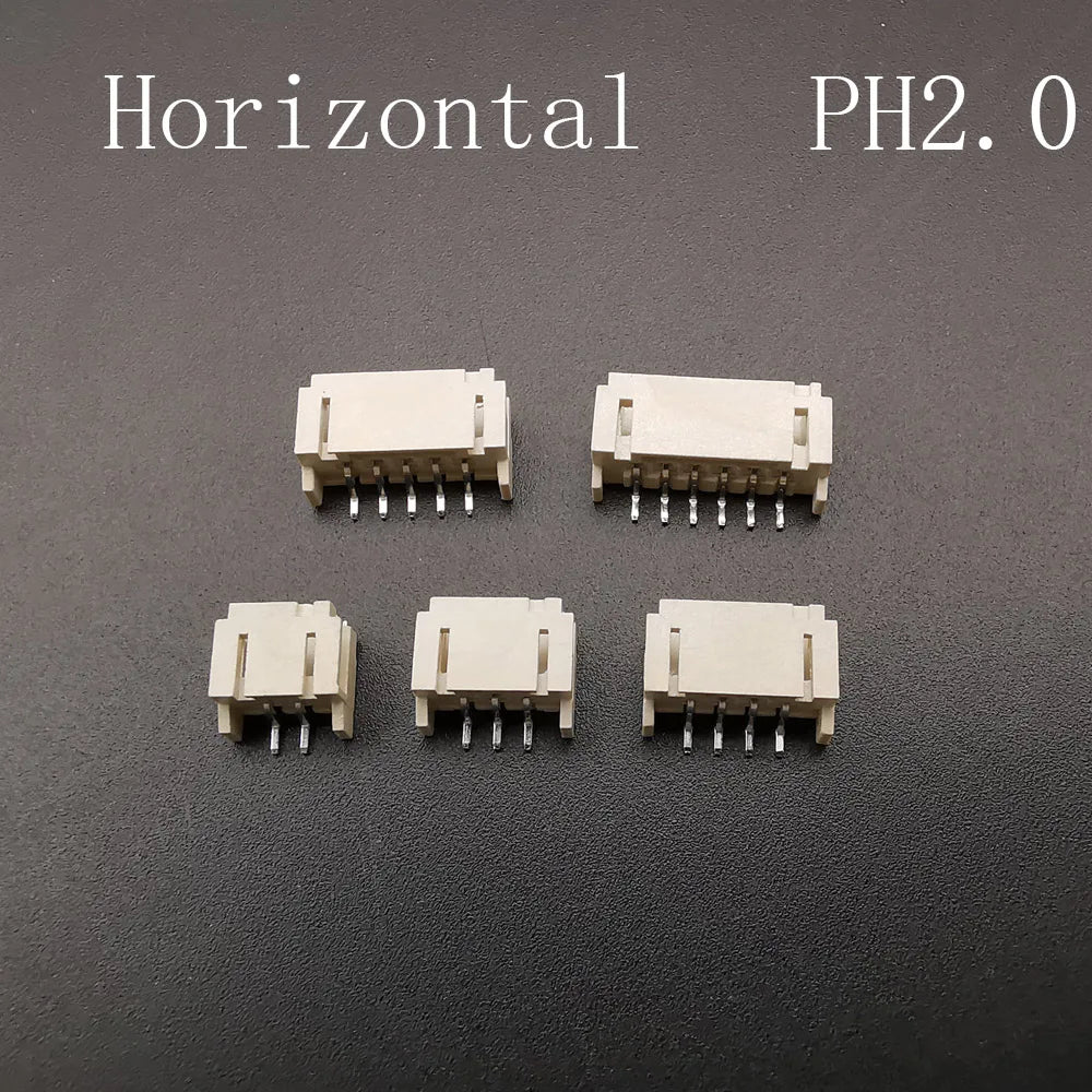 10Pcs PH 2.0 /XH 2.54 /ZH 1.5 /JST 1.25mm /SH 1.0mm Horizontal / Vertical Male Pin Plug Housing SMD Connector 2/3/4/5/6 Pin