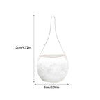 Crystal Storm Glass Barometer - Transparent Weather Forecast Water Drop Weather Station Desktop Decor for Table Ornament