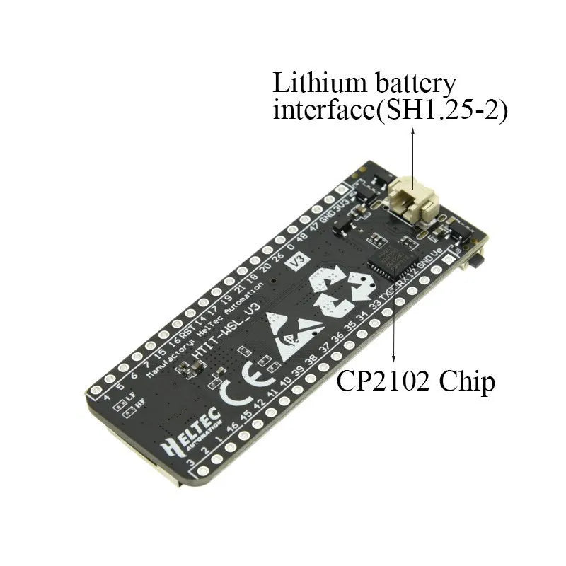 For ESP32 SX1276 LoRa Development Board – Wi-Fi BLE + Choose 433MHz or 868/915MHz, with Antenna