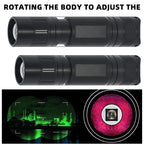 Professional Focus Night Vision Hunting Torch, Tactical Infrared Radiation Zoomable LED Flashlight, IR 850nm, 940nm, 10W