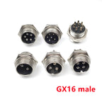 GX16 GX12 GX20 2P/3/4/5/6/7/8 Pin Female Male Air Aviation Connector Power Cable Electrical Plug Socket