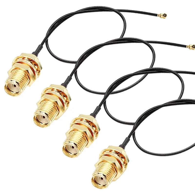 2pcs RP-SMA Pigtail WiFi Antenna Extension Cable Connector Male To Female Extension Cable Copper Feeder Wire