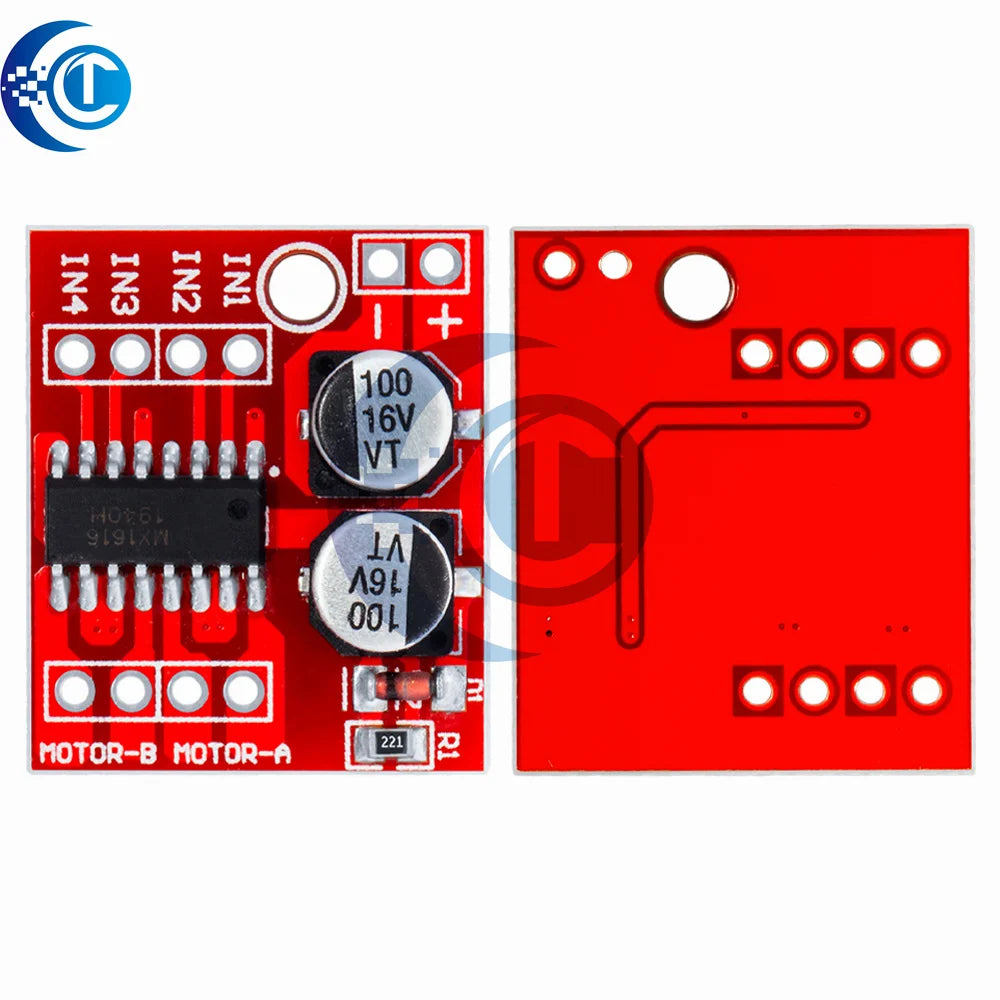 L298N Dual H-Bridge Motor Driver Module - PWM Speed Control & Direction Reversal for DC Motors (5V-35V)
