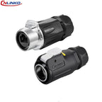 CNLINKO M24 Waterproof IP68 Circular RJ45 Connector 8P8C Cat6 Male/Female Panel Mount for Industrial Automation Marine & Outdoor