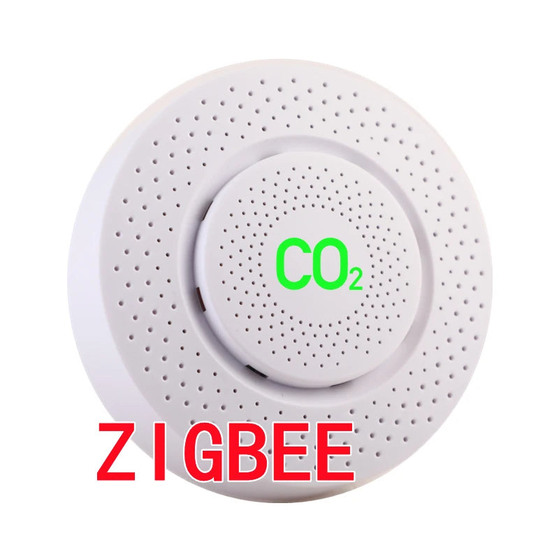 Tuya CO2 Carbon Dioxide Sensor CO2 Detector NDIR High-Precision Measurement Exceeds Standard Alarm Smart Home Linkage Tuya Senso