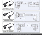 Type-C 3.0/3.1 IP67/IP68 Waterproof Connector Female to Female Adaptor PCB Panel Mount Socket to Male FPC Flat Extension Cable