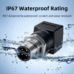 BYXGD M12 X-Code 8Pin A-Code D-Code 4Pin to RJ45 Panel Mount Adapter IP67 Waterproof Ethernet Connector Straight Angled Type