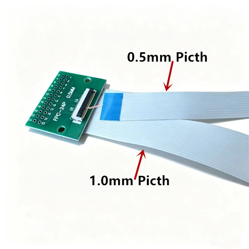 FPC/FFC Flat Cable Transfer Plate Is Directly Inserted DIY 0.5 MM 1MM To 2.54mm Spacing Connector 6/8/10/12/20/24/30Pin