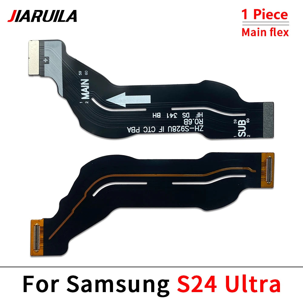 50Pcs，NEW Main FPC LCD Display Connect Wi-Fi Signal Antenna USB Mainboard Flex Cable Ribbon For Samsung S24 S24 Plus S24 Ultra