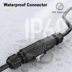 EW-LP24 Solderless Power Aviation Connector Waterproof Adapter Screw Lock Charger M24 2 3 4 5 Pin Male Plug Female Socket IP68