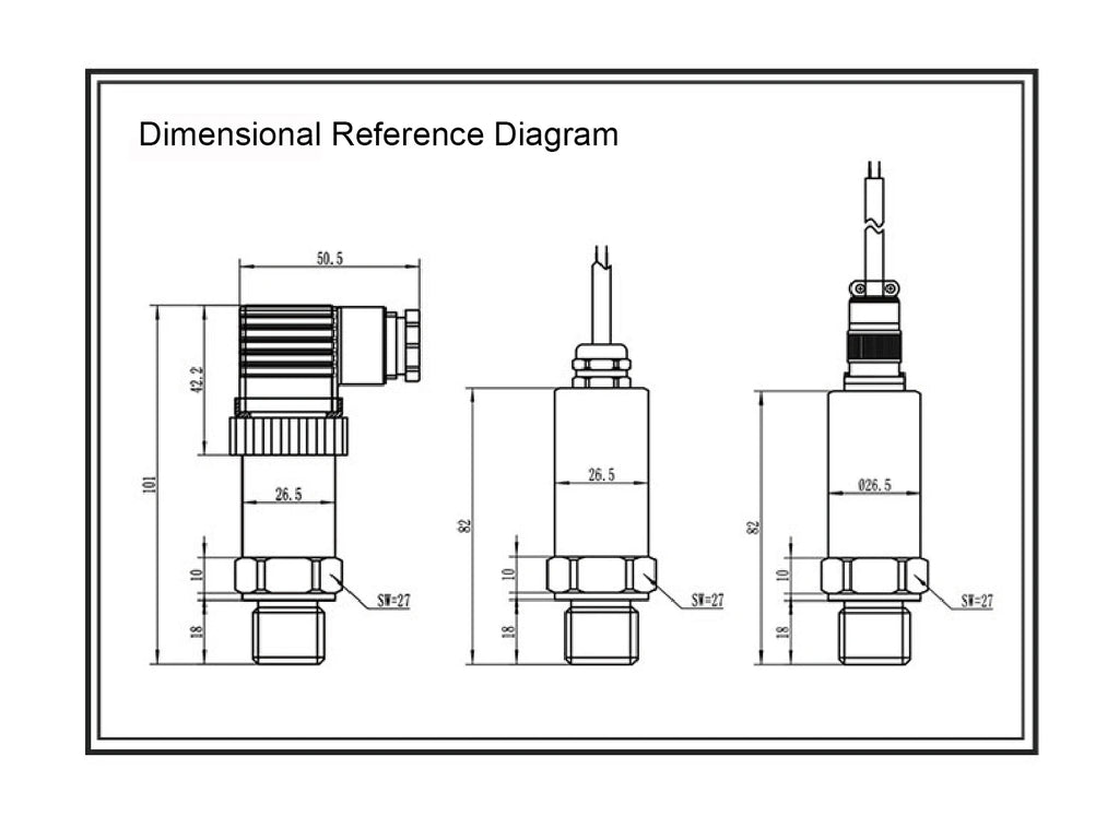 Absolute Pressure Transmitter HTP-300 RS485 4-20mA 0-5V 0-10V Modbus Vacuum Sensor High Accuracy IP65 Barometric Transmitter