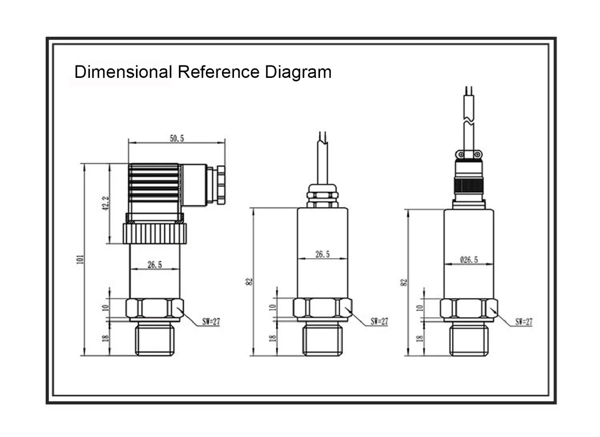 Absolute Pressure Transmitter HTP-300 RS485 4-20mA 0-5V 0-10V Modbus Vacuum Sensor High Accuracy IP65 Barometric Transmitter