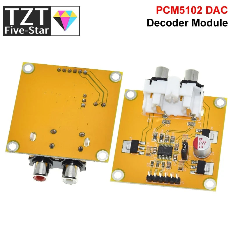 1/3PCS PCM5102 PCM5102A DAC Decoder Board I2S Input 32Bit 384K for Red Core Player Supports I2S Format/Left Justified