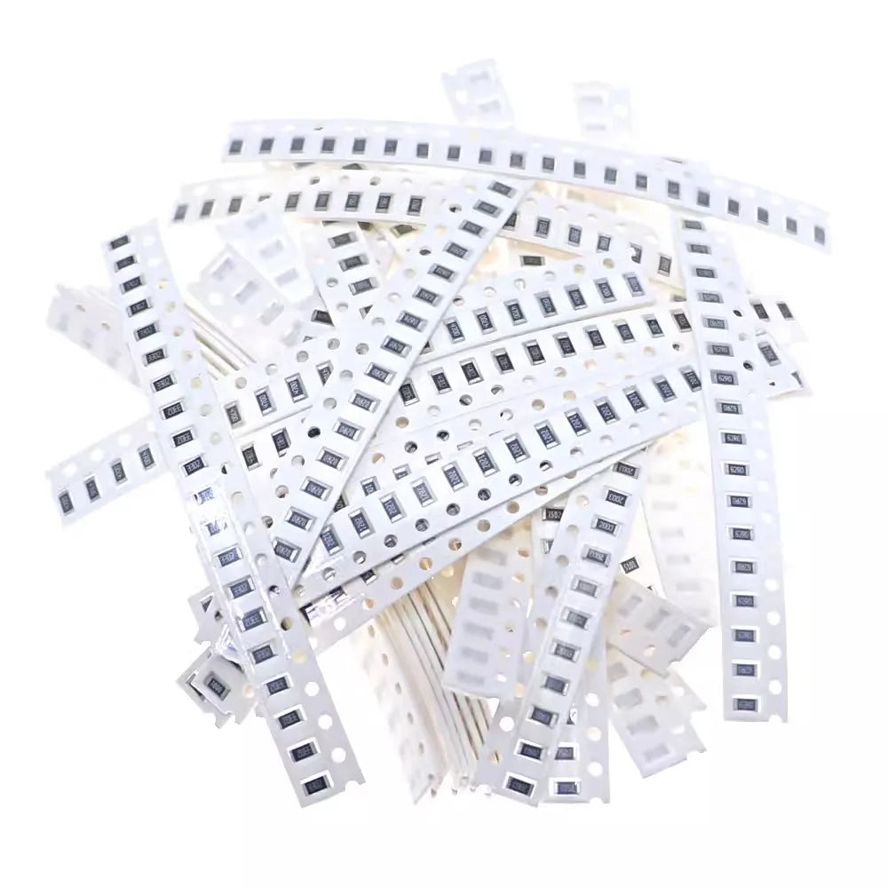0402 0603 0805 1206 1210 2512 SMD Resistor Assorted Kit 10K 100K 1K 1R 100R 220R Resistance 1% 5% Sample Pack