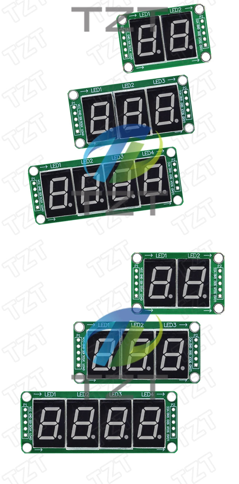 Static Drive 2 3 4 Segment Digital Tube LED Display Module 2 Digital 74HC595 Tube 100% New original For Arduino