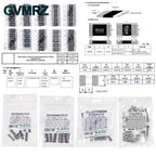 0201 0402 0603 0805 1206 1% 5% SMD Resistor Assorted Kit 1R-1M 10K 100K 1K 100R Resistance Set DIY