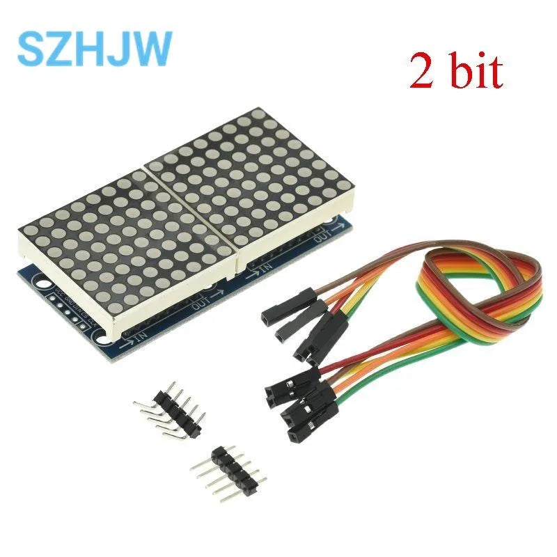 1 / 2 / 4 / 8-bit MAX7219 60×60 Dot Matrix Module Microcontroller LED Display Module For DIY KIT With Cable
