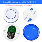 CENFAYA DC 6V 9V 12V 24V Wireless RF Relay Module Remote Control Switch 433Mhz Round Button Kit for LED Lamp Bulb Gate Door Fan