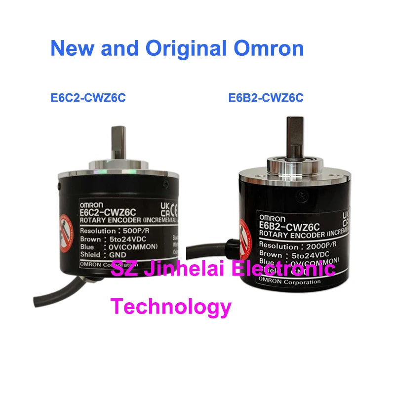 Omron E6B2-CWZ6C E6C2-CWZ6C 100 200 360 500 600 1000 1024 2000P/R New and Original Rotary Encoder 2M 5-24VDC
