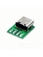 Type-C Female Port Adapter Breakout Board 16Pin Test Module Solder Pads for Data Cable Repair DIY Phone Charger Testing