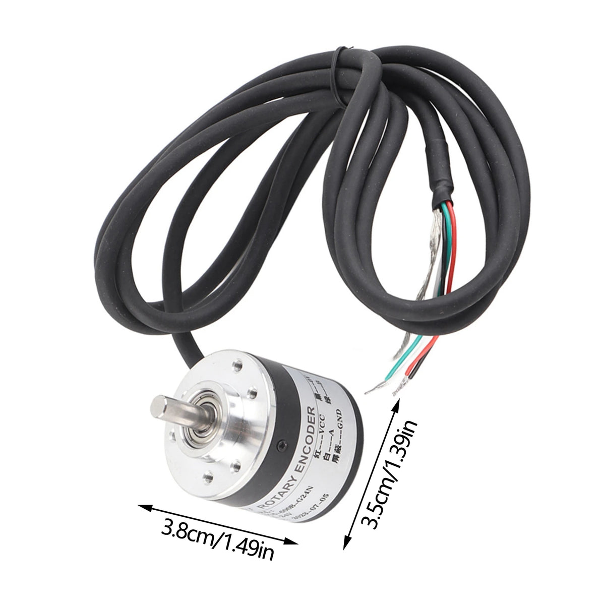600P/R Magnetoelectric Incremental Rotation Encoder 5V‑24V  2‑Phases Shaft 6mm Magnetoelectric Rotation Encoder Encoder