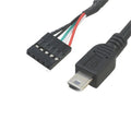 PC Computer motherboard 9P to Micro USB to DuPont 2.54mm 5Pin DuPont USB to Micro USB data Cord Aluminum foil + woven mesh cable