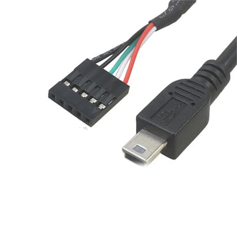 PC Computer motherboard 9P to Micro USB to DuPont 2.54mm 5Pin DuPont USB to Micro USB data Cord Aluminum foil + woven mesh cable