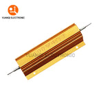 50W 100W Aluminum Power Metal Shell Case Wirewound Resistor 0.01R 100K 1 4 6 7 8 10 20 200 500 1K 3.3K 10K ohm resistance RX24