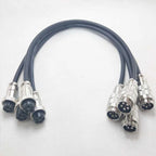 3Pin GX20 Male to Female Docking Aviation Plug with Wire 4/5/6/7/8/9/10/11/12Pin Extension Line M20 Revolving Female Power Cord