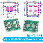 10-100PCS Javino PCB Board Kit SMD Turn To DIP Adapter Converter Plate SOP MSOP SSOP TSSOP SOT23 8 10 14 16 20 28 SMT To DIP
