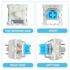 10/50/200pcs Keyboard Switch Keyboard Clicker Key Replacement 3 Pin Tactile Switch Plastic For Replacement Accessories