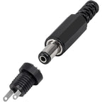 5Pairs 5.5x2.1mm DC Power Supply Male Plug + Female Jack Panel Mount Solder Wire Connector 5.5 * 2.1mm DC Plug Socket Connector