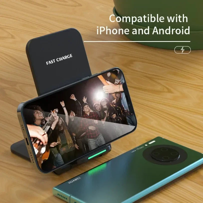 65W Fast Wireless Charger Phone Holder, Suitable for iPhone 17, 16, 15, 14 Pro Samsung Xiaomi Phones
