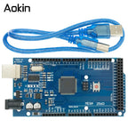 MEGA2560 MEGA 2560 R3 (ATmega2560-16AU CH340G) Pro mini MEGA2560 AVR USB board Development board MEGA2560 with Cable for arduino