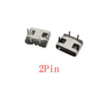 10Pcs USB Connector Type C Female Charging Port Jack 2/6/16 Pin Type-C Socket PCB Soldering SMD SMT DIY Repair Type C Adapter