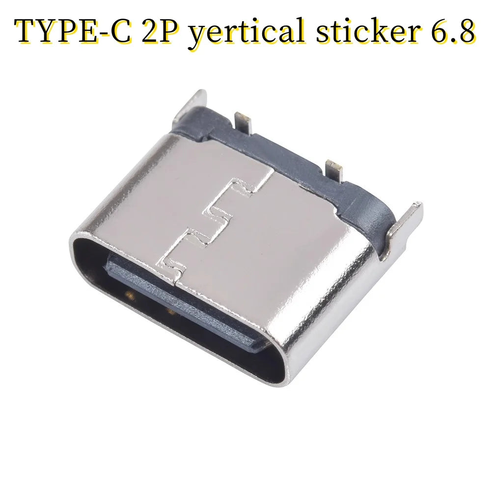 USB Connector Type C Female Charging Port Jack 2/4/6/16 Pin Type-C Socket PCB Soldering SMD SMT DIY Repair Type C Adapter