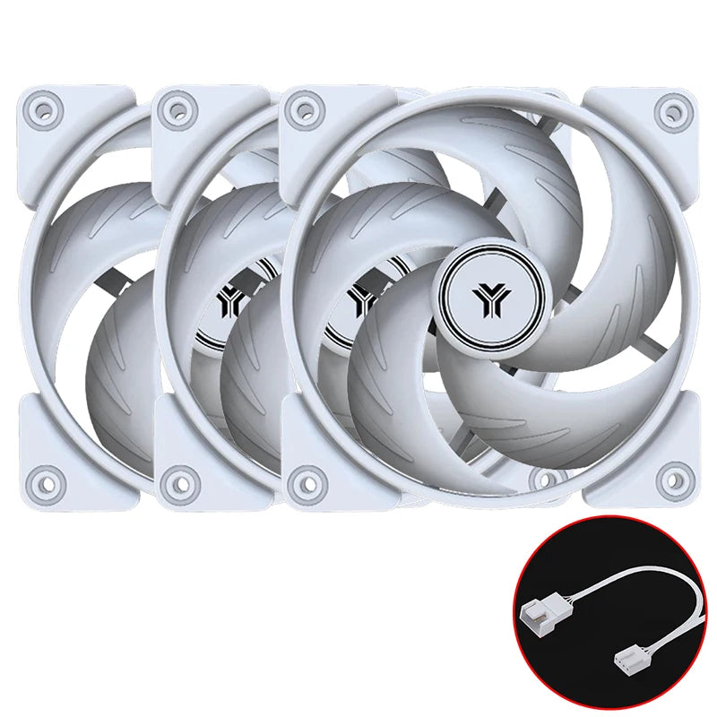 JUMPEAK PB120 120mm Cooling Fan Quiet 4PIN PWM 2000RPM High Performance 12cm Fans For PC Computer Case CPU Cooler Radiator