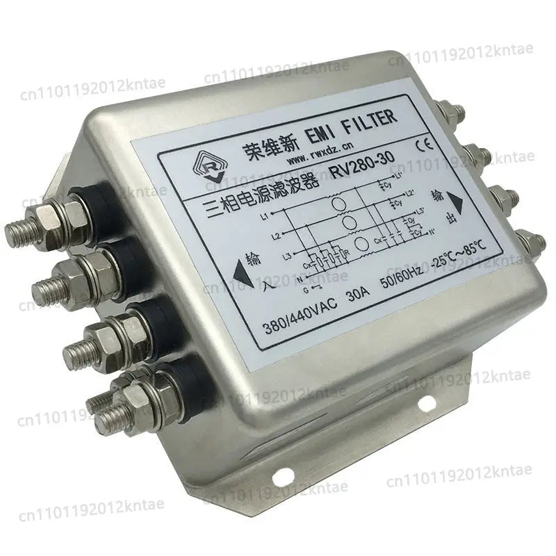 Rv280 three-phase four-wire first-class terminal blockupsterminal antiinterference purification emi power supply 380 filter 440v