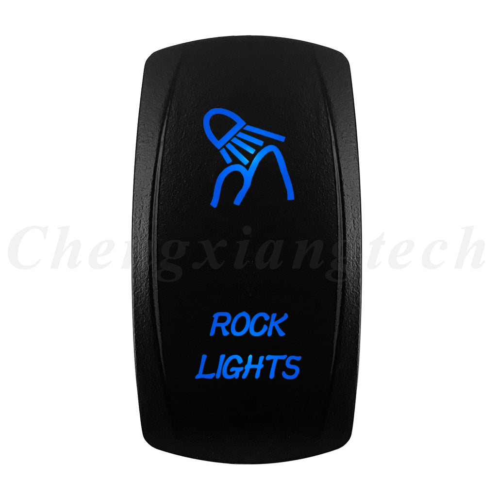 12V 20A Blue Led Car Boat Laser Rocker Switch ON OFF, (ON) OFF, ON OFF ON, (ON) OFF ON, (ON) OFF (ON) Waterproof