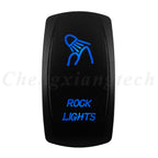 12V 20A Blue Led Car Boat Laser Rocker Switch ON OFF, (ON) OFF, ON OFF ON, (ON) OFF ON, (ON) OFF (ON) Waterproof