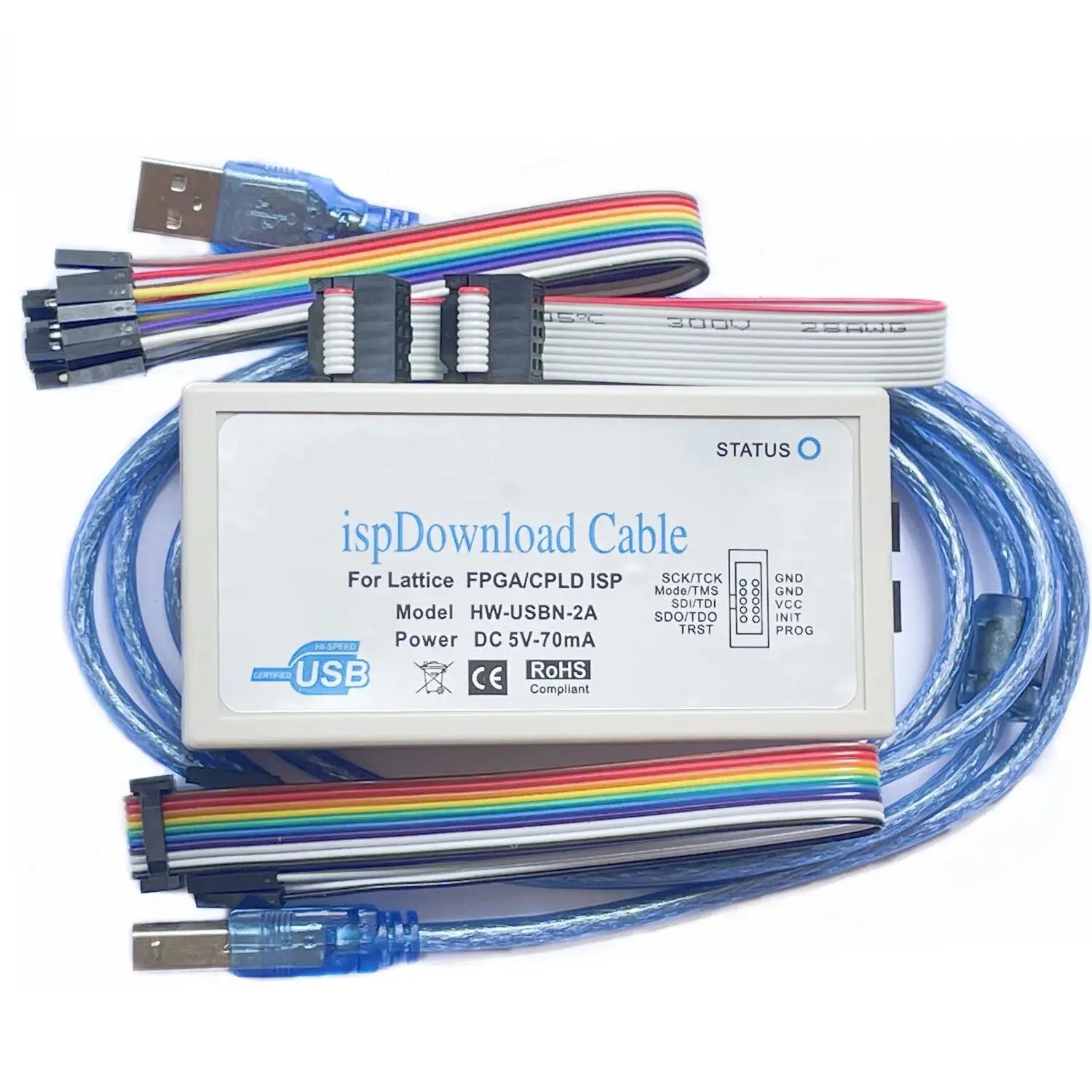 HW-USBN-2A Lattice is Download Cable USB Jtag ISP FPGA CPLD Programmer for Diamond is Lever Win7 WIN8 WIN8.1