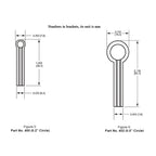 0.5" Resistive Pressure Sensor FSR 402 Weighing Sensor Measurement Force Sensing Resistor Long Short Tail Optional