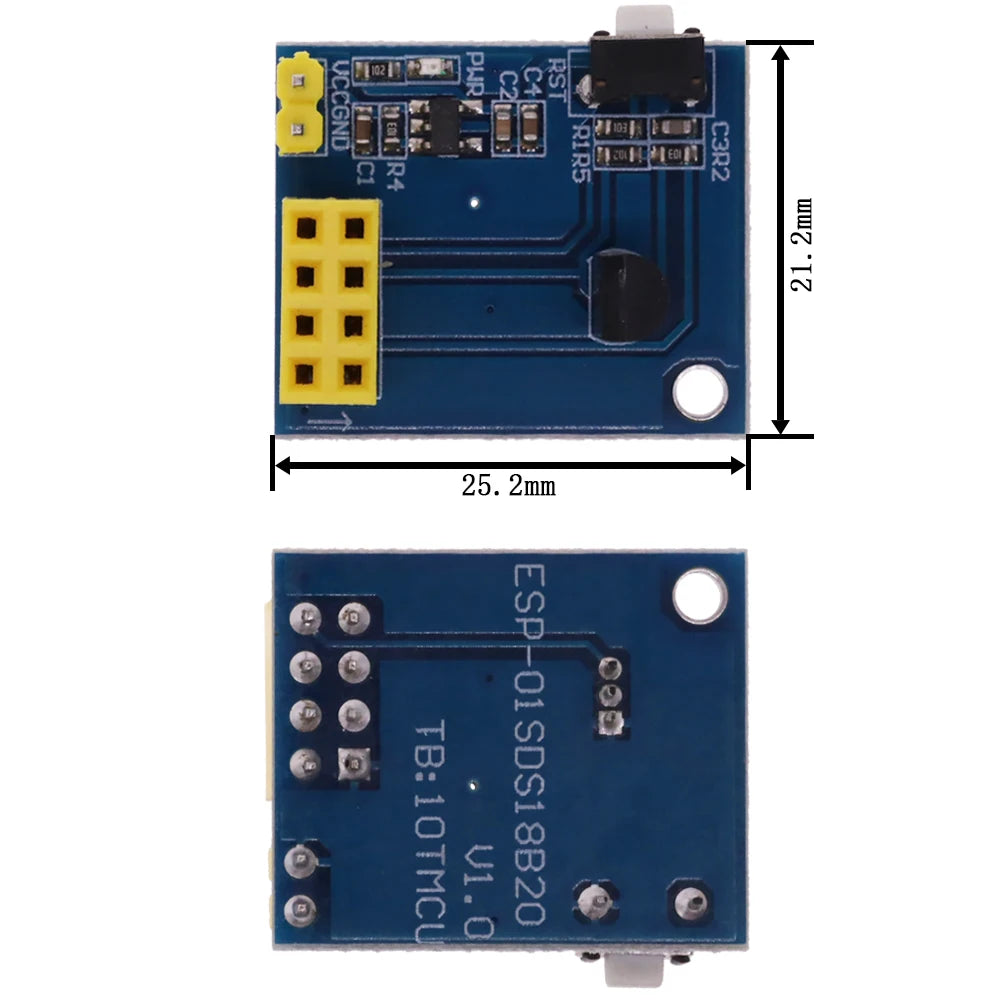 ESP8266 ESP-01S 5V WiFi Relay Module Temperature Sensor DS18B20 DHT11 DHT22 WS2812 RGB LED Remote Control Switch for Arduino