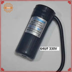 64UF 330V Compressor Starting Capacitor New Replacement For Refrigerator Fridge Repair Spare Accessories