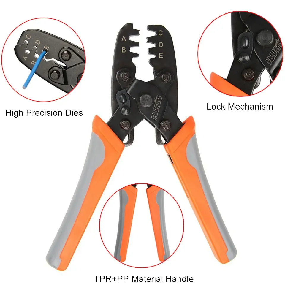 IWS-1424A /1424B Crimping Plier for Molex Style DELPHI AMP TYCO Terminals Crimper Automotive Terminal Crimp Wiring Harness Tool