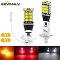 Kevanly 2Pcs H1 H3 T10 W5W BA9S LED 10W 4012smd 24led Car Fog Limp Auto DRL Daytime Running Light Reading Plate Light 6500K 12v