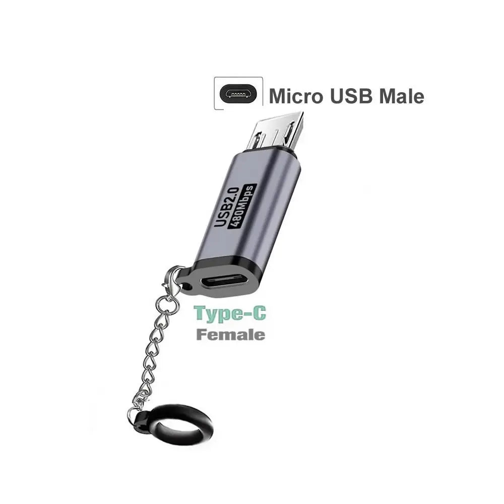 Type C Adapter USB C To Micro To Mini USB Female Converters For iPhone 14 13 Xiaomi Samsung For Lightning Male Charger Adapter