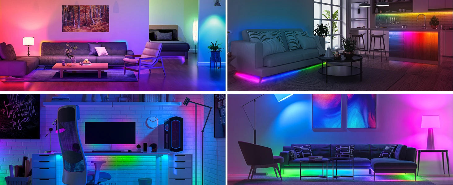WS2812B LED Light Smart RGBIC LED Strip Light 1-30m DC5V Bluetooth App Control Magic Color Flexible Ribbon Lamp USB TV Backlight