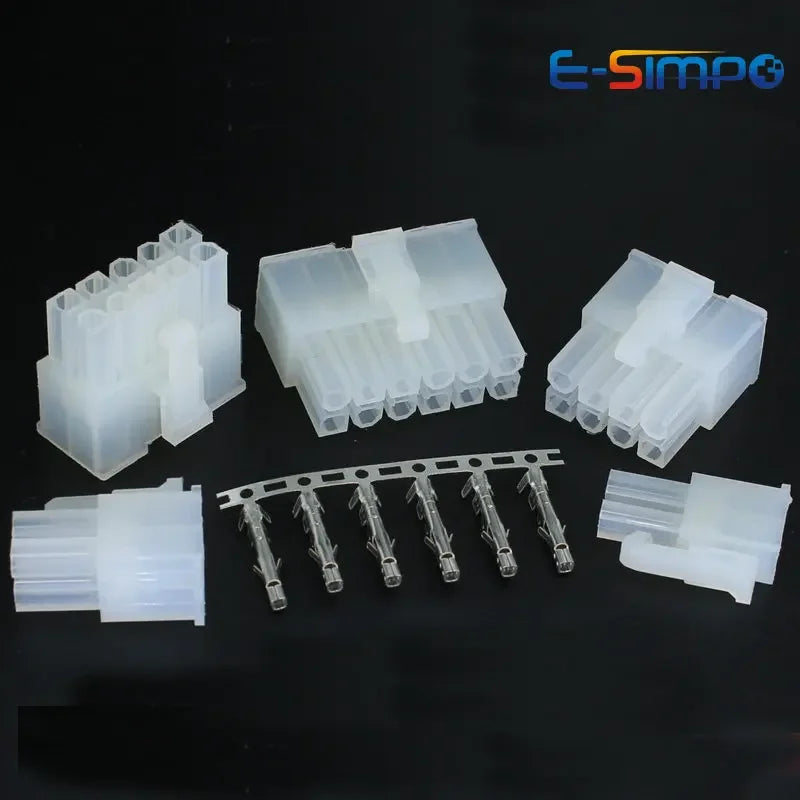 1000Pcs 5556-PT 5557 Male Plug 5558-RT 5559 Female Receptacle 4.2mm Computer ATX Power Harness Reed ColdPress Terminal Connector