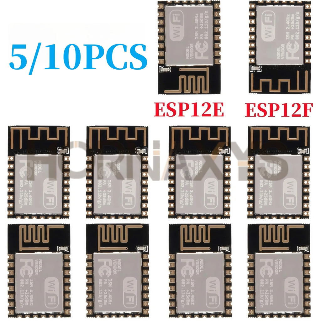 5/10pcs ESP8266 ESP-12F ESP-12E WiFi Serial Module Microcontroller 802.11N Wireless Transceiver Remote Port Network Module New